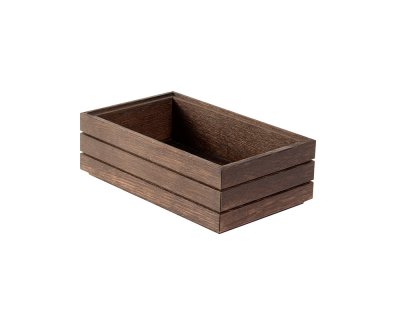 Stapelbar låda GN1/4 Havana Black Höjd8cm