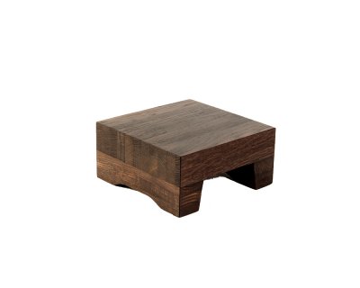 Litet exponeringsbord på ben Havana Black 21x21cm