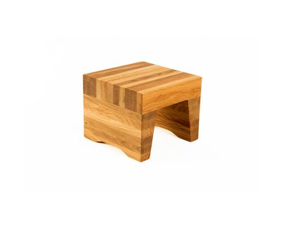 Stort exponeringsbord på ben Linoljad ek