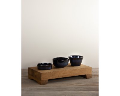 Rektangulärt exponeringsbord Linoljad ek 40x21cm