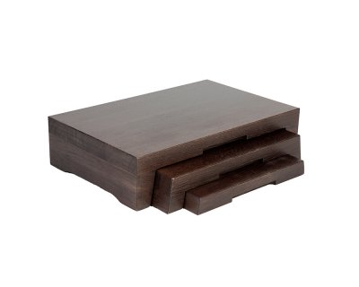 Exponeringsbord 3 våningar Havana Black