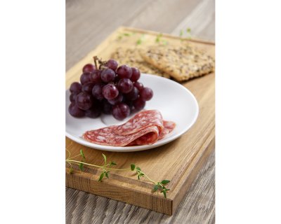 Rektangulär bräda med dekorativt spår Linoljad ek 40x22cm