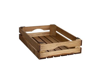 Trälåda Linoljad ek 40x30cm