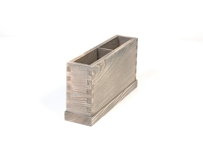 Bestickbox med två fack Driftwood 10-15 bestick