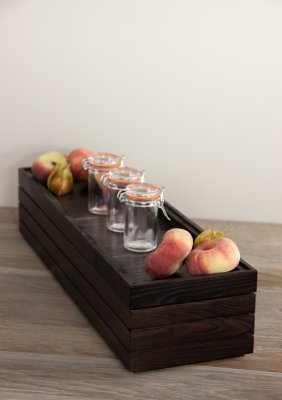 Stapelbar låda GN2/4 Havana Black Höjd2cm