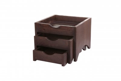 Exponeringsställ 3 plan "Mini" Havana Black