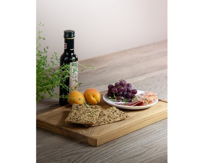 Bräda med förhöjd kant Linoljad ek 38x24cm