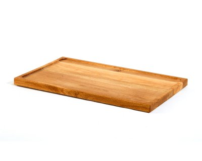 Bräda med förhöjd kant Linoljad ek 38x24cm