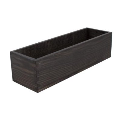 Rektangulär låda Havana Black 38x12cm