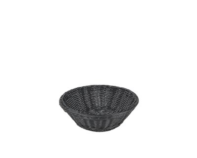 Brödkorg Svart rund pp-plast D26cm