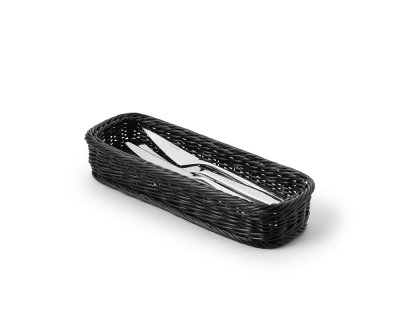 Bestickskorg Svart pp-plast 28x11cm