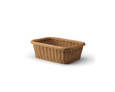 Brödkorg Brun rektangulär pp-plast 37,5x28cm