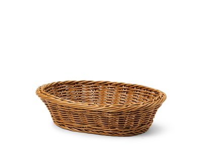 Brödkorg Brun oval pp-plast 29,5x21,5cm