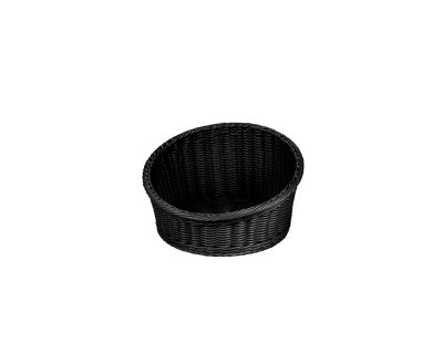 Brödkorg Svart rund pp-plast D36cm