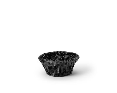 Brödkorg Svart rund pp-plast D18,5cm