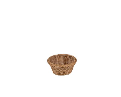 Brödkorg Brun rund pp-plast D18,5cm