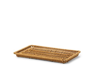 Korg brun pp-plast 26x15cm