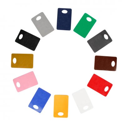 Grön onumrerad garderobsbricka