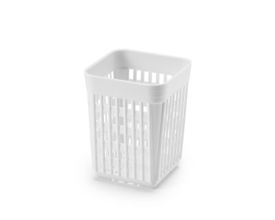 Bestickkorg vit pp-plast 11x11cm