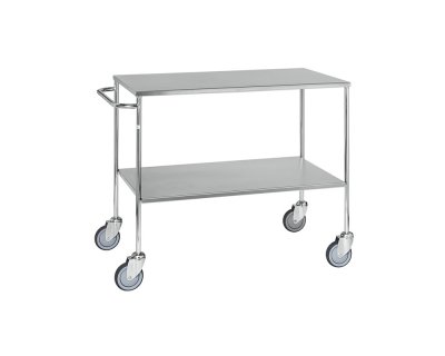 Bordsvagn elförzinkad lågt handtag med broms