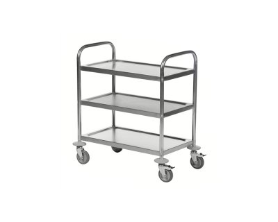 Rostfri vagn 3 plan C2 18/0 stor