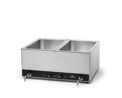 Bain Marie Mayfair dubbel med tappkran 73,4x61,2cm