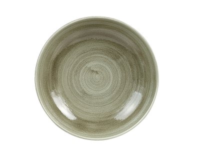 Stonecast Patina Burnished Green Evolve Coupe Bowl 24,8cm