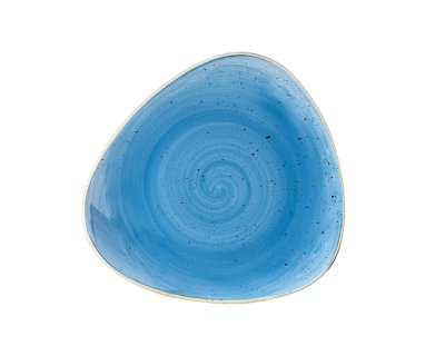 Stonecast Cornflower Blue Triangle Plate 22,9cm