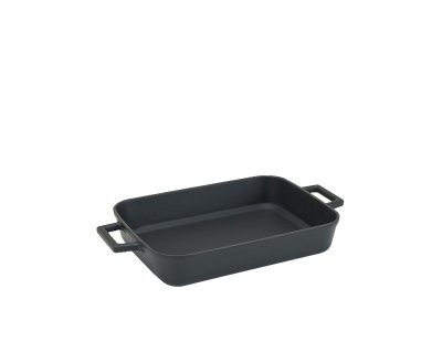 Steklåda Gjutjärn mattsvart 22x30cm