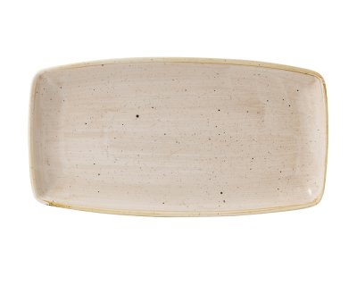 Stonecast Nutmeg Cream Squared Oblong Plate 35x18,5cm