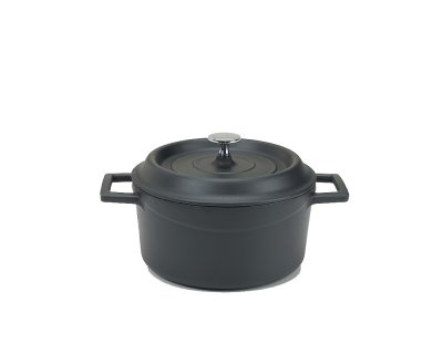 Slowcook Minipot Mattsvart rund 14cm 0,8L