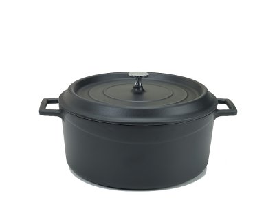 Slowcook Rund Gryta mattsvart28cm 6,7L