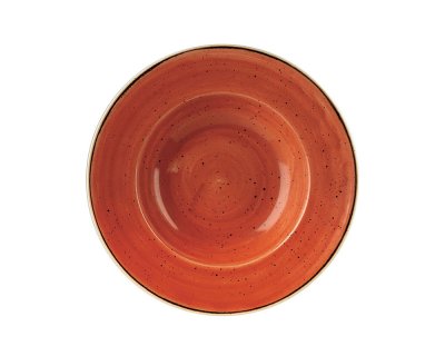 Stonecast Orange Profile Wide Rim Bowl Large 28cm