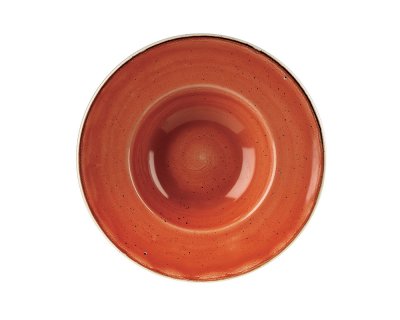 Stonecast Orange Profile Wide Rim Bowl Med 24cm