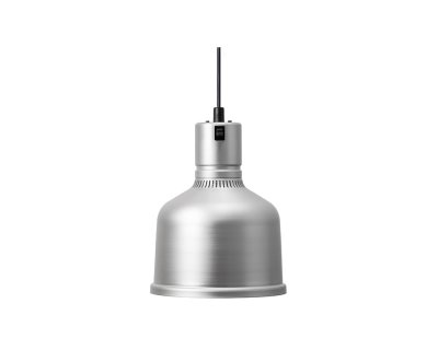 Värmelampa Focus MS med rak kabel Aluminium