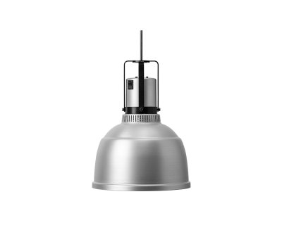 Värmelampa Focus RO med rak kabel Aluminium