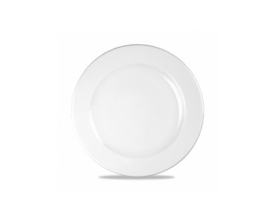 White Profile Footed Plate 26cm