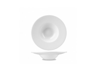 White Profile Wide Rim Bowl Small 21,6cm