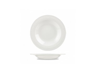 Chateau White Rimmed Soup 23cm